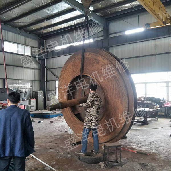 淮安风机维修现场