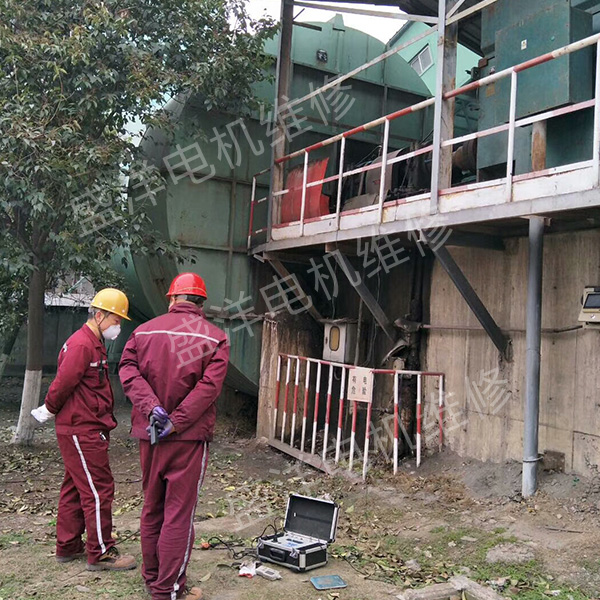 淮安风机维修现场